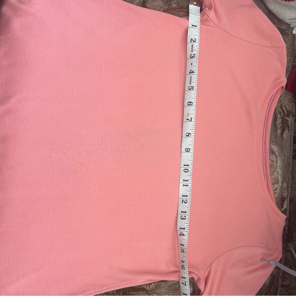 Talbots Petite Small Tops Lot 2 | 3/4 Sleeve Cotton Coral & Butter Yellow Basics - Picture 2 of 10